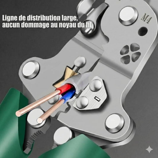 Pince à Dénuder Multifonction GT-REX – L’Outil Tout-en-Un des Électriciens Exigeants
